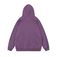 Simple Embroidered Letter Hooded Sweater For Men