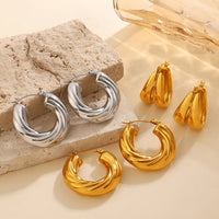 Personalized Minimalist Irregular Earrings, Stylish And Versatile Round U-shaped High-end Women's Earrings.