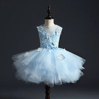 Princess Dress Children's Butterfly Trailing Wedding