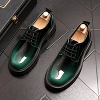 Business Dress Shoes Fall New Shiny Leather