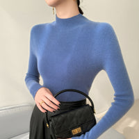 Half Turtleneck Cashmere Slim Top Sweaters Bottoming Shirt