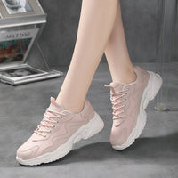 Mesh Sports Casual Running Tourism Female Platform White Shoes