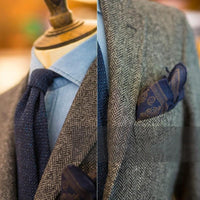 Mens British Style Retro Tweed Wool Blazer