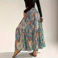 Women's Summer Paisley Printed Persian Skirt
