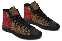 Fashion Print Couple High-Top Canvas Shoes