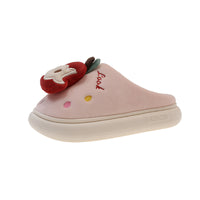 Velvet Thermal Non-slip Cotton Slippers Women