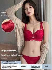 Women's Traceless Vest Gather Comfortably Side Drawing Bra