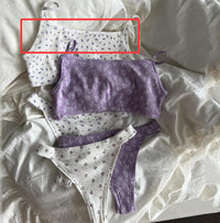 Strap Thong Panty Two-Piece Womens Loungewear Set