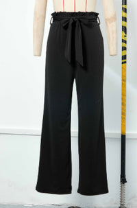 Solid-color Plus-size Loose Casual Womens Trousers