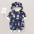 Winter Thickened Plus Velvet Children's One-piece
