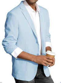 Business-Casual Printed Blazer With Double Buttons