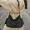 Large, Genuine Leather Crossbody Bag With Dual Handles