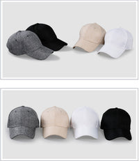 Men's Sunhat Baseball Breathable Hemp Peaked Cap