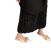 French Style Elegant Sandals With Skirt High Heels