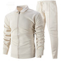 Autumn Youth Zipper Pocket Lapels Slim Fit Men's Jacket Suits