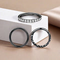 Popular Trendy Inlaid Zirconium Stainless Steel Piercing Nose Ring