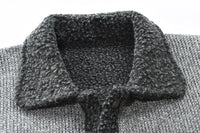Young Men's Casual Solid Color Sweater Single Breasted