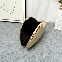Golden Acrylic Metallic Goose Egg Box Banquet Clutch