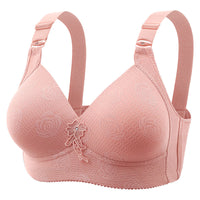 Jacquard Four Rows And Three Buckles Full Cup Thin Bra