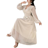Fashionable And Elegant Long-sleeved Dress For Women