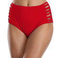 Hollow Solid Color Women's Swimming Trunks