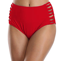 Hollow Solid Color Women's Swimming Trunks