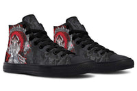 Printed Couple High Top Canvas Shoes