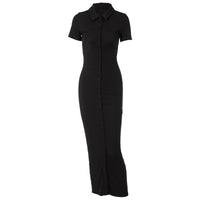 Fashionable Single-Breasted Backless Lace-Up Dress For Women