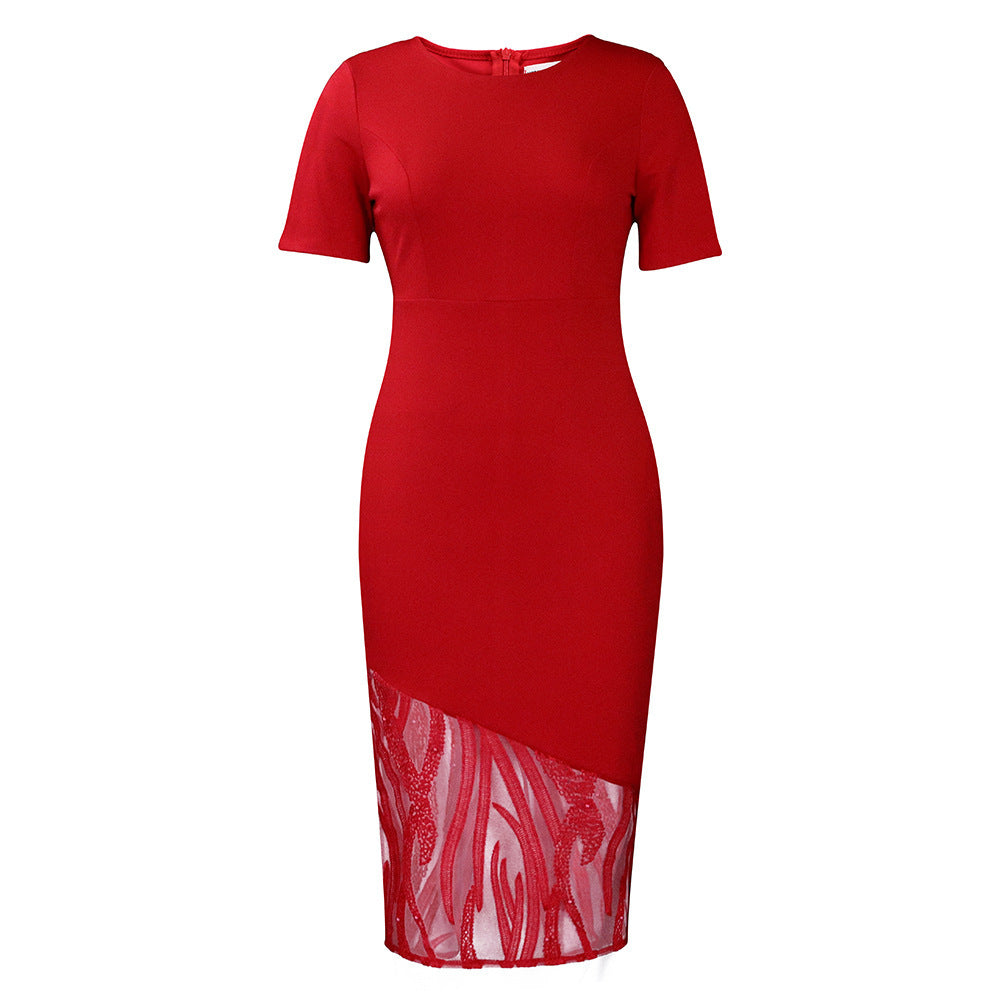 Plus Size Women's Temperament Ol Dress