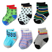 Dispensing Non-slip Pinstripe Children's Cotton Socks