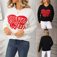 Fashion Love Loose Valentine's Day Knitted Pullover Sweater