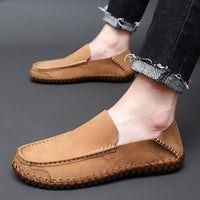 Breathable Casual Tendon Sole Driving Slip On Men's Shoes