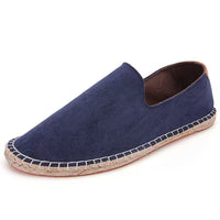 Wear-resistant Canvas Mens Shoes Breathable Slip-on Loafers