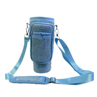 40 Oz Shiny Water Bottle Sets Handbag Adjustable Strap Pearlescent