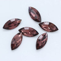 Horse Eye Crystal Pointed Glass Silver Bottom Loose Diamond