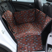 Rear Printed Double Layer Waterproof Pet Car Mat Pet Cat Dog Protection Pet Hanging Basket