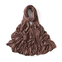 56 Colors Solid Color Modal Scarf Small Size Monochrome Jersey Veil Mercerized Cotton Scarf