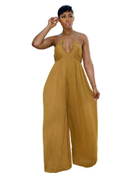 Women's Bra Wide Leg Jumpsuit