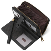 Expanding Card Holder Women's Long Wallet Passport Bag