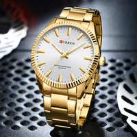 Business Mens Waterproof Round Pin-Strap Watch