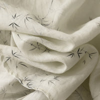 Crew-neck Artistic And Fashionable Cotton-linen Shirt With A Print