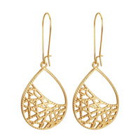 Accessories Retro Oval Alloy Hollow Water Drops Geometric Earrings