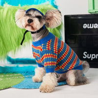 Autumn And Winter Color Round Neck Pullover Dog Sweater