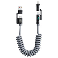 Digital Display Spring 4-in-1 CarPlay In-Car 2m Data Cable