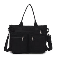 Korean Style Simple Large Capacity Fashion Corduroy Shoulder Bag