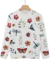 Women's Knitted Sweater Round Neck Sweater