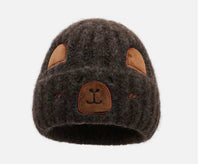 Capybara Bear Cartoon Knitted Beanie For FallWinter