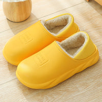 Wrap Heel Warm Couple Plush Thick Bottom Wool Cotton Shoes