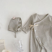 Children's Men's And Women's Striped Long-sleeve Jumpsuit