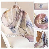 Silk Scarf Women's Mulberry Silk Printed Shawl